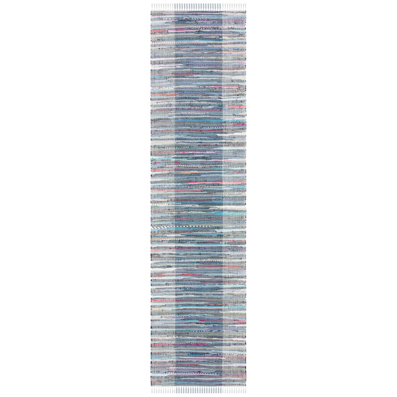 Fanshawe Rag Rug Flat Weave Cotton Rug, Runner 2'3" x 9'
