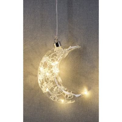 Weihnachtskugel mondförmig
