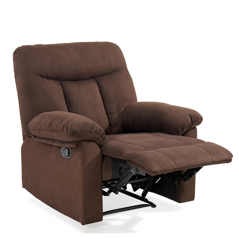 Robert Upholstered Recliner, Brown