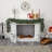 Frosted Swiss Pine Garland with Clear LEDs and Berries