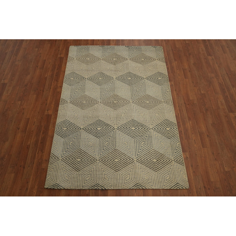 Tapis tribal géométrique 5 x 7