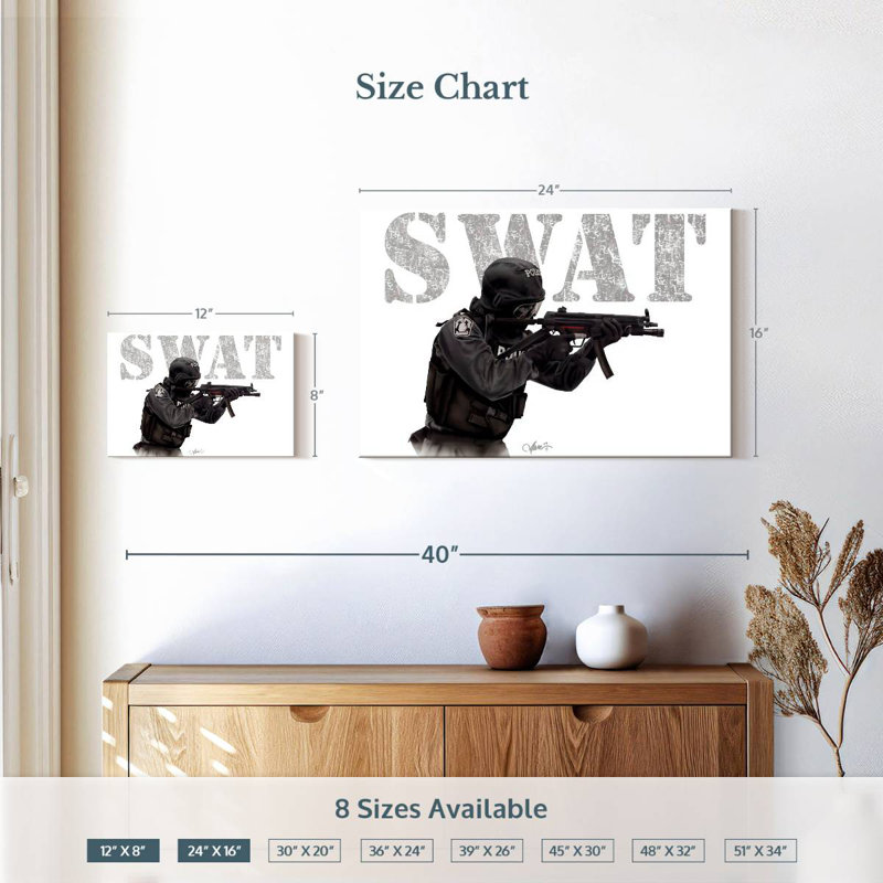 Fighting SWAT, H 16 po x l 24 po