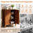 Bathroom Cabinet Brown With Double-Door