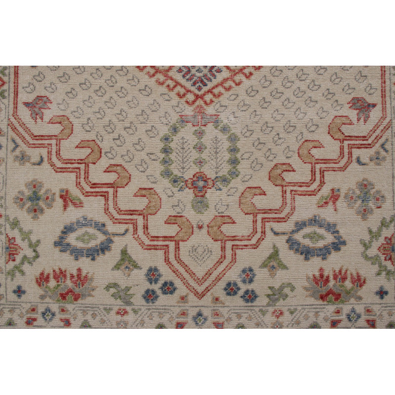 Distressed Homage Handmade Kilim Wool Floral Area Rug, Runner 3' x 14'