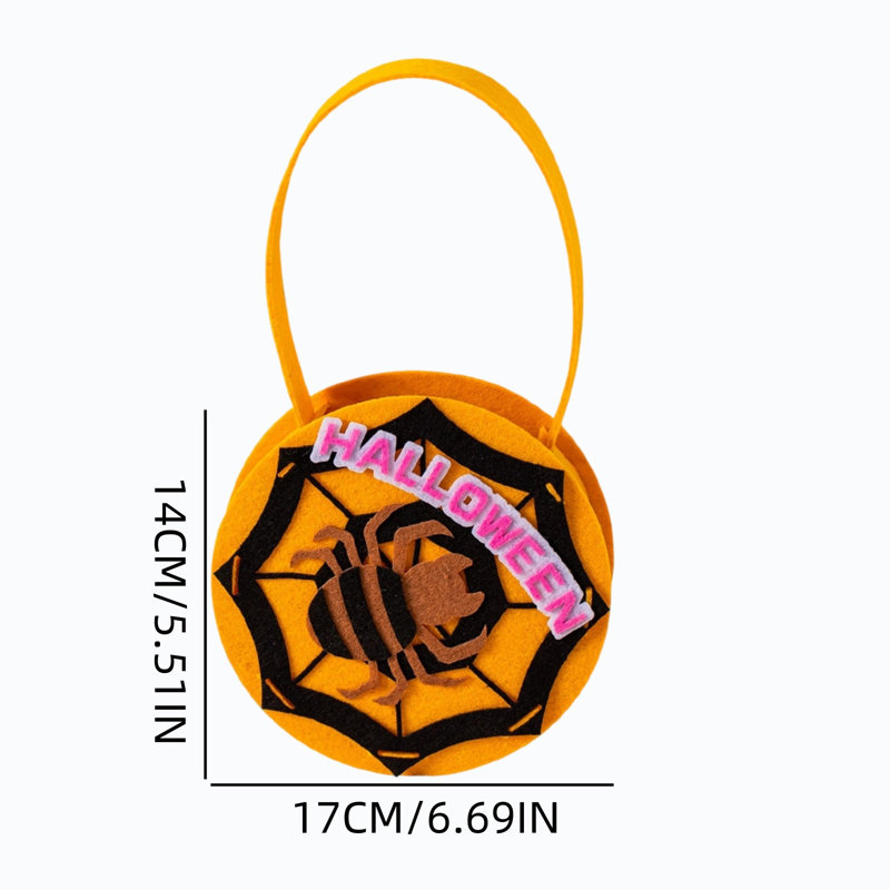 Sac à main d'Halloween pour bonbons à la citrouille pour enfants, B