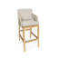Amadora Outdoor Teak Bar Stool-580460310