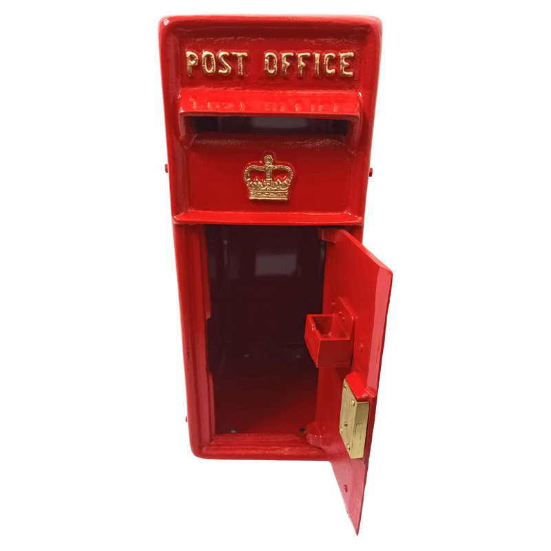 Ivanhoe Metal Wall Mounted Post Box, Red