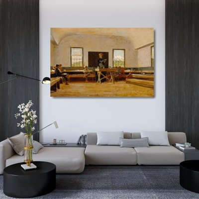 Alcott Hill® Homer, Winslow Gallery Wrapped Canvas Art Titled: Country School 56146