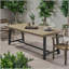Table de salle à manger d'extérieur en bois d'acacia rustique pour des rassemblements mémorables-1337526228-1337526224