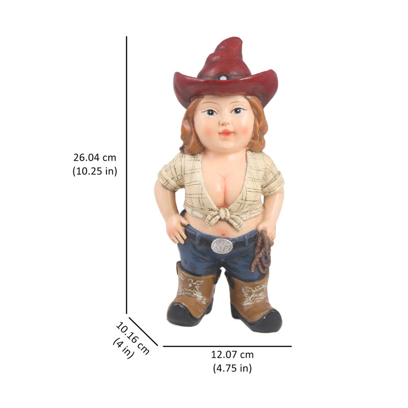  Wild West Gnome Garden Statue