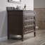 Ensemble de meuble-lavabo de salle de bain simple avec miroir 37 po Briese-27091322