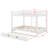 Queen-Over-Queen Rustic-Style Wooden Bunk Bed With Ladder & Pull-Out Trundle Bed-198832590