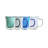 Double Walled Colored Coffee Mug Set - 10oz