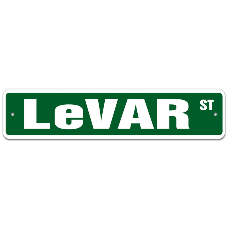 Plaque de rue Durand, H 6 po x l 24 po x P 0,1 po