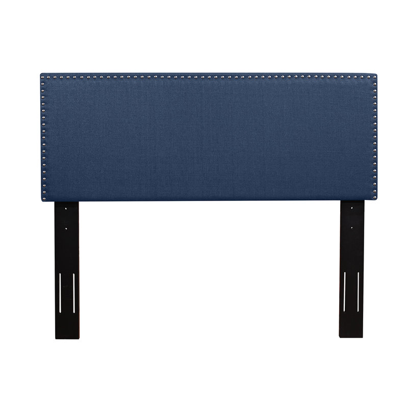 Tête de lit tapissier Percy, Grand, Bleu