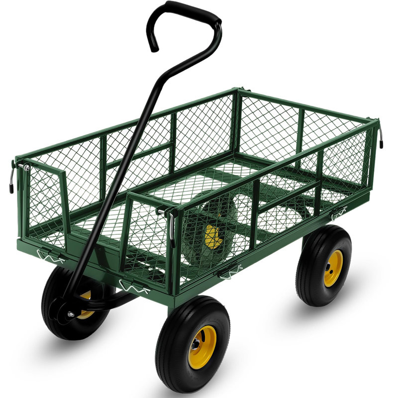 Chariots utilitaires robustes 2-en-1 capacité 900 LBS, Green