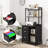 Livofloral 3 Drawer File Cabinet with Charging Station and Bookshelf for Home Office fits Letter/A4-97811283