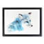 A Blue Fox in Abstract - Picture Frame Painting Print-55629471-55629472