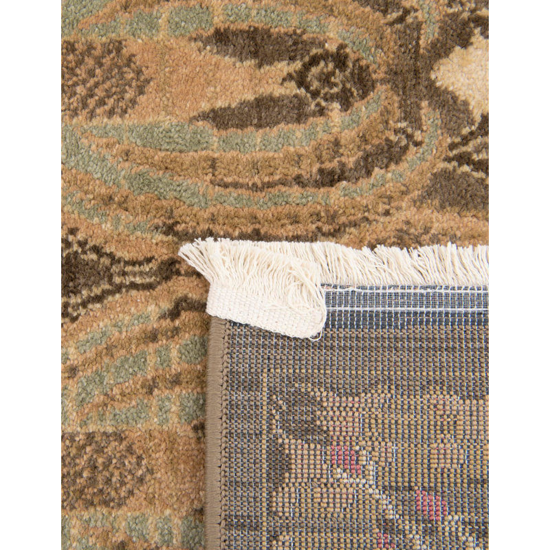 Moore Ikat Brown Area Rug, Runner 2'7" x 12'