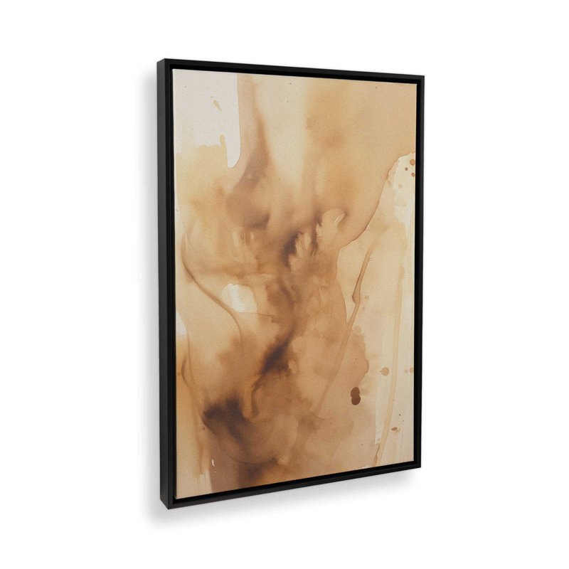 «Burnt Echoes I», reproduction sur toile, Cadre flottant noir satiné, H 18,75 po x l 12,75 po x P 1,75 po