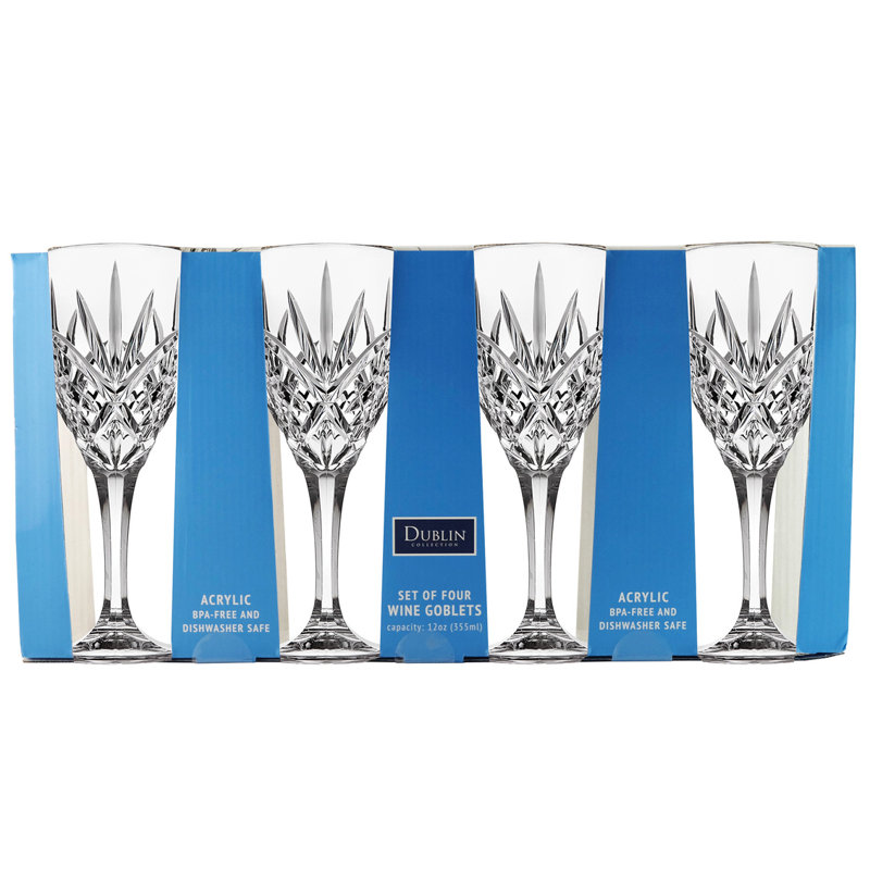 Dublin Acrylic Goblet Glass 12oz