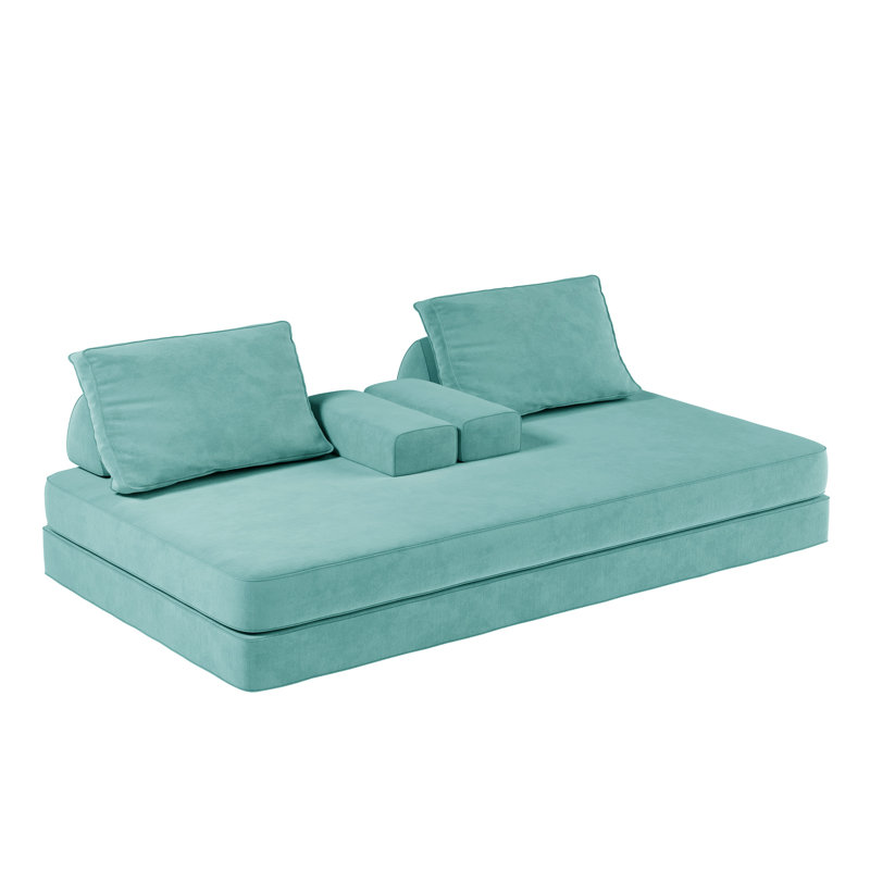 Canapé-lit en chenille 2 personnes Boneless, Vert