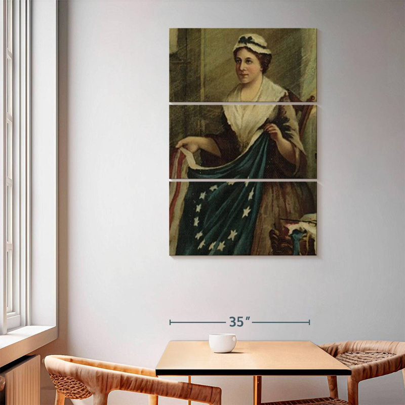 Leisha Betsy Ross, 65" H x 42" W