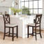Tabourets de bar en caoutchouc et bois avec repose-pieds-1209673594