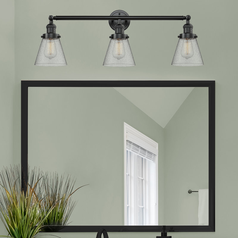 3 - Light Dimmable Vanity Light, Oil Rubbed Bronze