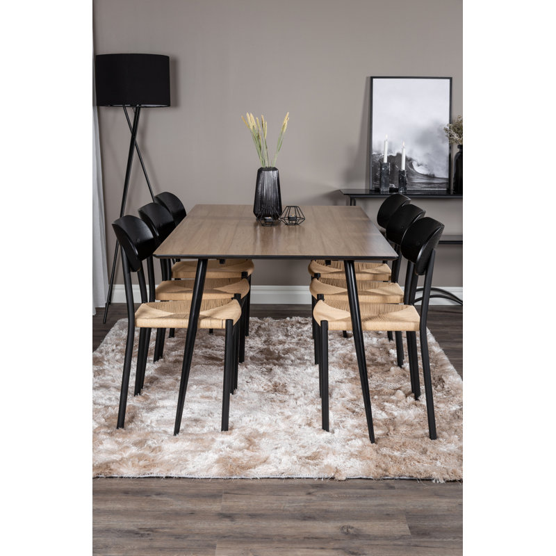 Bowles 6 - Person Dining Set, Beige, Nature