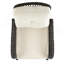 Chaise berçante rembourrée Fruttuo crème et noire