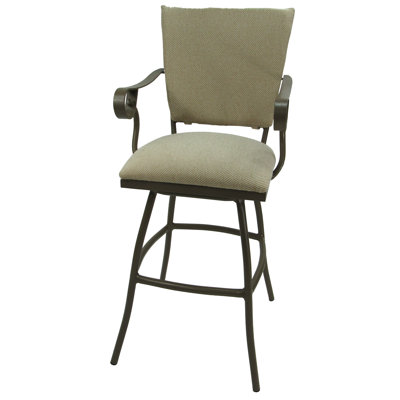 Tabouret de bar 35 po avec coussin Fairbourne