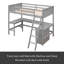 Lit mezzanine simple Kahlif Kids-1874605390