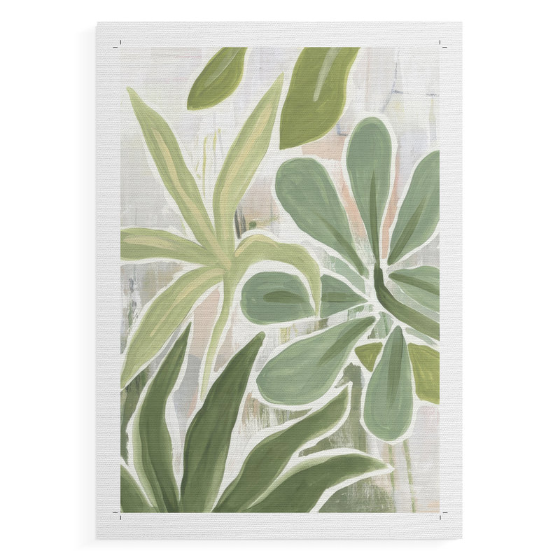Graffiti tropical II - impression sur toile seulement - non encadrée, H 48 po x l 32 po