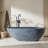 67" x 33.5 Freestanding Soaking Resin Bathtub