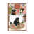 Classic Brown Wood Floater Framed