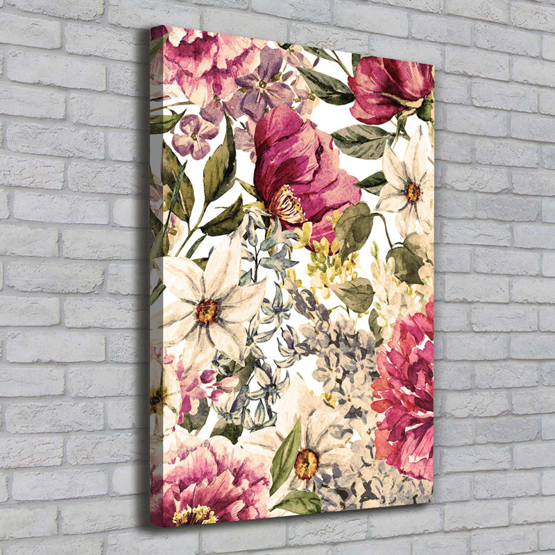 Floral Pattern - Wrapped Canvas Print