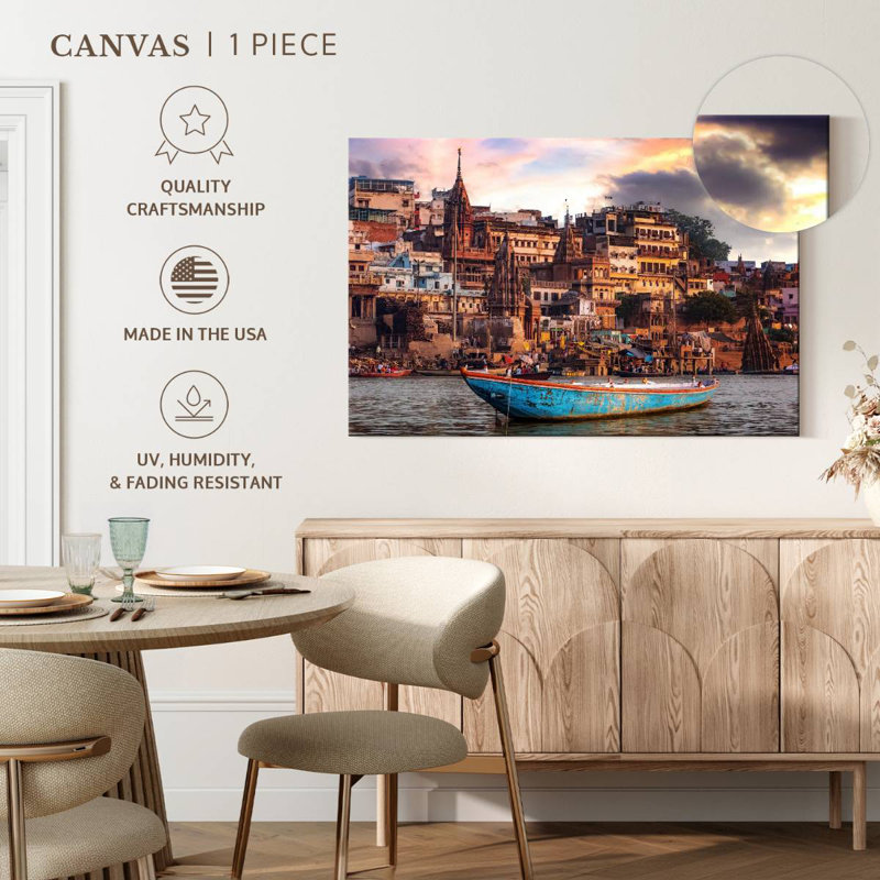 Lilie Scenic Manikarnika Ghat, 34" H x 51" W