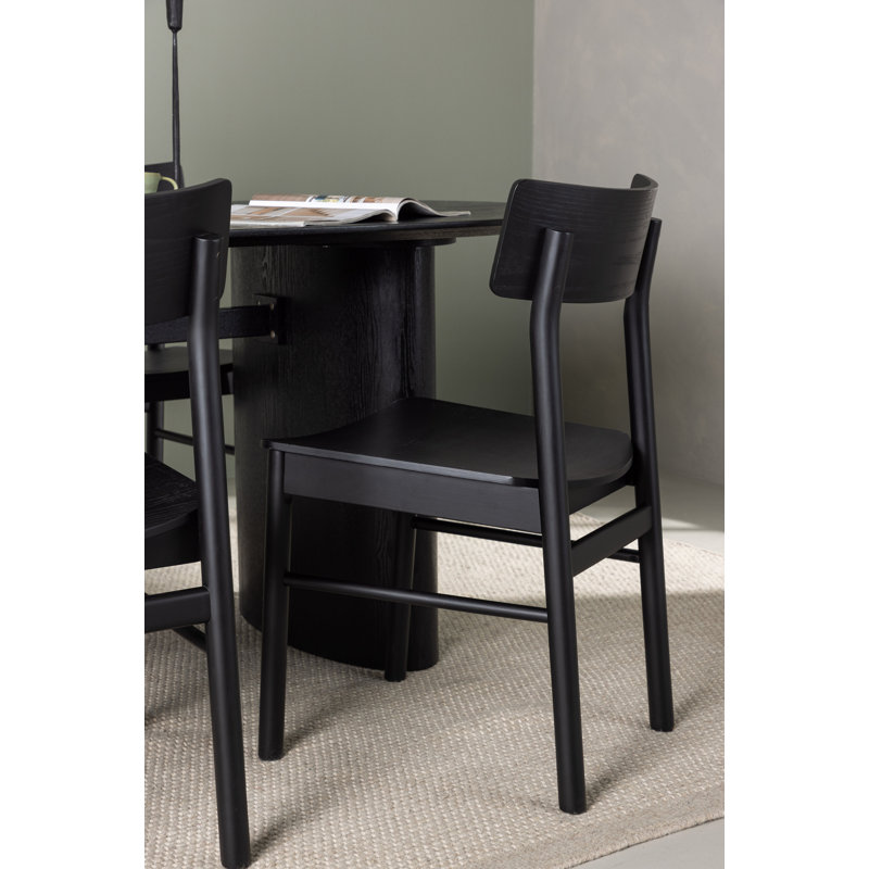 Portia 4 - Person Dining Set, Black