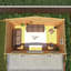 16ft x 10ft Retreat Log Cabin UPVC Windows & Doors (44mm)-105863295