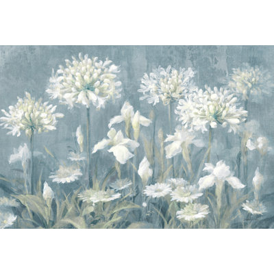 Spring Blossoms II Slate Blue Crop