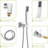 10 Inch Square Shower System - Dual Heads With Ceiling Mount, Handheld And Rainfall For Luxury Head In Mount Handheld, -Balanced Valve-127299592