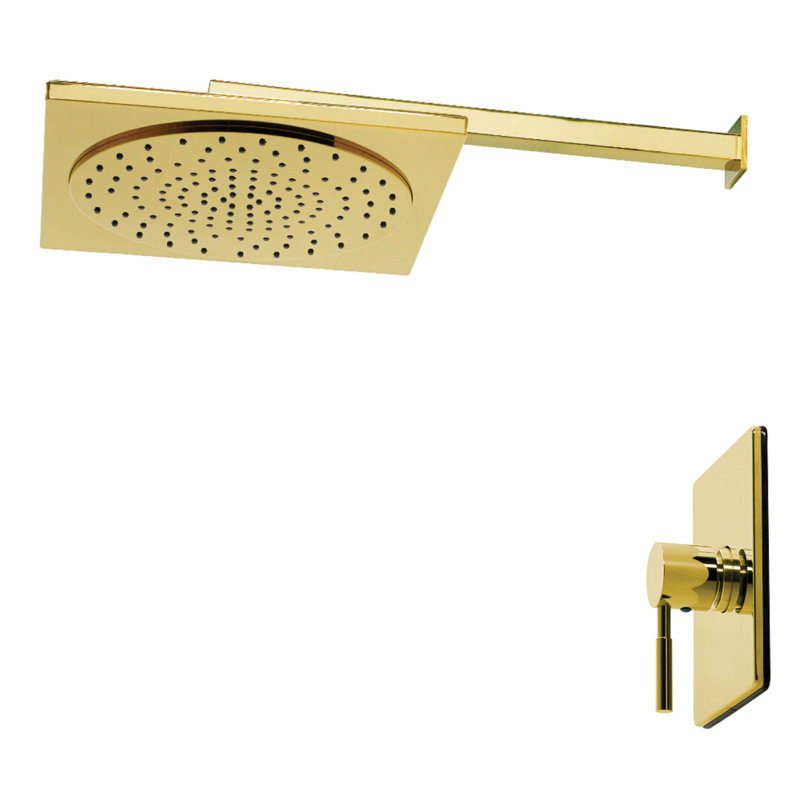 Robinet de douche Kingston à pression équilibrée à poignée simple Kingston Brass, Laiton poli