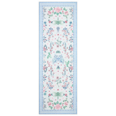 Tapis moderne à motif floral - grand tapis à poils courts 9 x 12 - lavable et facile d'entretien - idéal pour le salon, la chambre à coucher, la salle à manger, la salle de jeux, le bureau, la décoration intérieure - noir