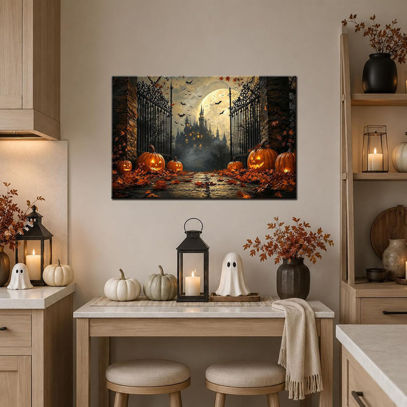 1 Piece Wrapped Canvas Wall Art, 30cm H x 45cm W, Black
