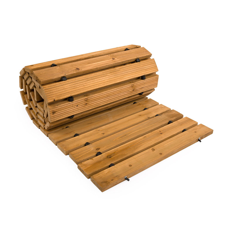 Allée droite en bois Henslee, Chêne, H 0,62 po x l 18 po x P 96 po
