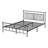 Metal 38.7" Bed Frame with Headboard-1553931115