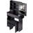 29.2" Small Size Left Drawer Desktop Vanity Table + Cushioned Stool