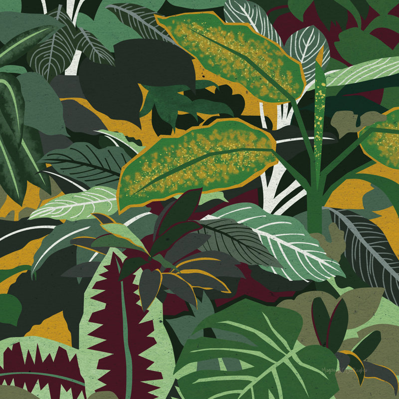 Jungle Safari I by Megan Gallagher - Wrapped Canvas Painting, 51cm H x 51cm W