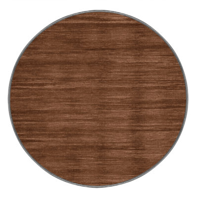 Tapis brun uni lavable à la machine